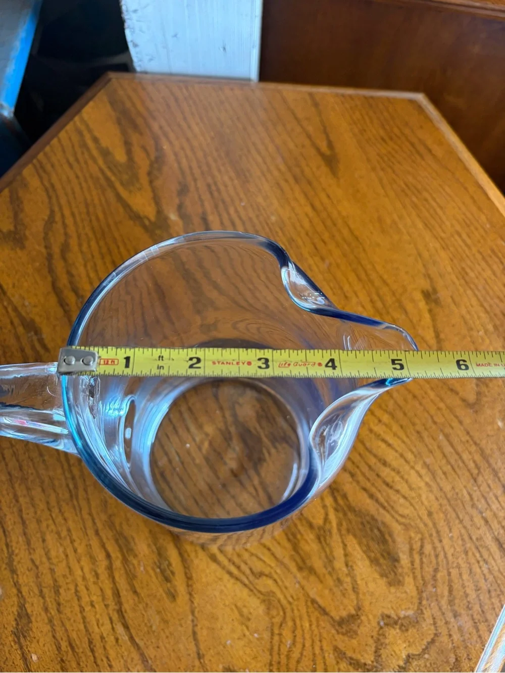 Clear Glass Pitcher with Handle - Home Dining